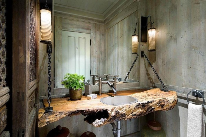 Rustic bathroom decor ideas